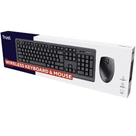Trust Primo Combo Teclado y Ratón Inalámbrico Negro QWERTY Español Trust Primo Combo Teclado y Ratón Inalámbrico Negro QWERTY Español